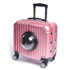 Τσάντα Μεταφοράς Σκύλου & Γάτας  Trolley Suitcase Pink 41x23x40cm