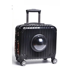 Τσάντα Μεταφοράς Σκύλου & Γάτας Trolley Suitcase Black 41x23x40cm