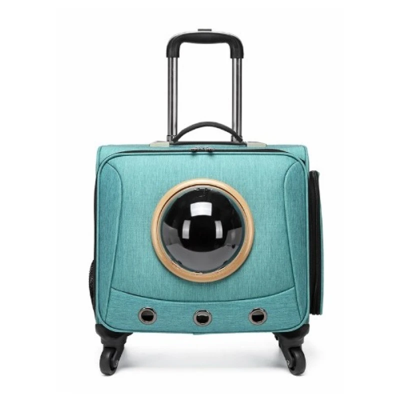 ΤΣΑΝΤΑ ΜΕΤΑΦΟΡΑΣ TROLLEY SUITCASE SQUARE LIGHT BLUE 41x26x38cm ΤΣΑΝΤΕΣ ΜΕΤΑΦΟΡΑΣ ΓΑΤΑΣ