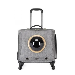 Τσάντα Μεταφοράς Σκύλου & Γάτας Trolley Suitcase Square Grey 41x26x38cm Τσάντα Μεταφοράς Σκύλου & Γάτας Trolley Suitcase Square Grey 41x26x38cm