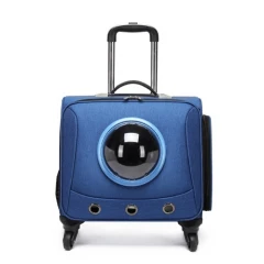 Τσάντα Μεταφοράς Σκύλου & Γάτας Trolley Suitcase Square Dark Blue 41x26x38cm Τσάντα Μεταφοράς Σκύλου & Γάτας Trolley Suitcase Square Dark Blue 41x26x38cm