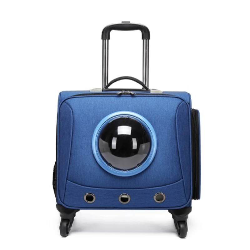 ΤΣΑΝΤΑ ΜΕΤΑΦΟΡΑΣ TROLLEY SUITCASE SQUARE DARK BLUE 41x26x38cm ΤΣΑΝΤΕΣ ΜΕΤΑΦΟΡΑΣ ΓΑΤΑΣ