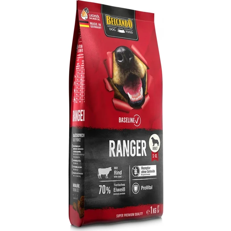 Belcando Baseline Line Adult Ranger Grain Free με βοδινό κρέας 12,5kg  ΣΚΥΛΟΙ