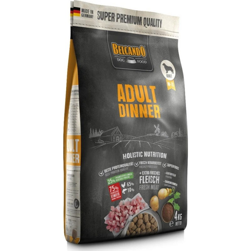 BELCANDO ADULT DINNER 4KG ΣΚΥΛΟΙ