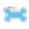 ΤΑΥΤΟΤΗΤΑ ΣΚΥΛΟΥ MY FAMILY LIGHT BLUE SMALL BONE 3X2CM GLAMOUR TAGS