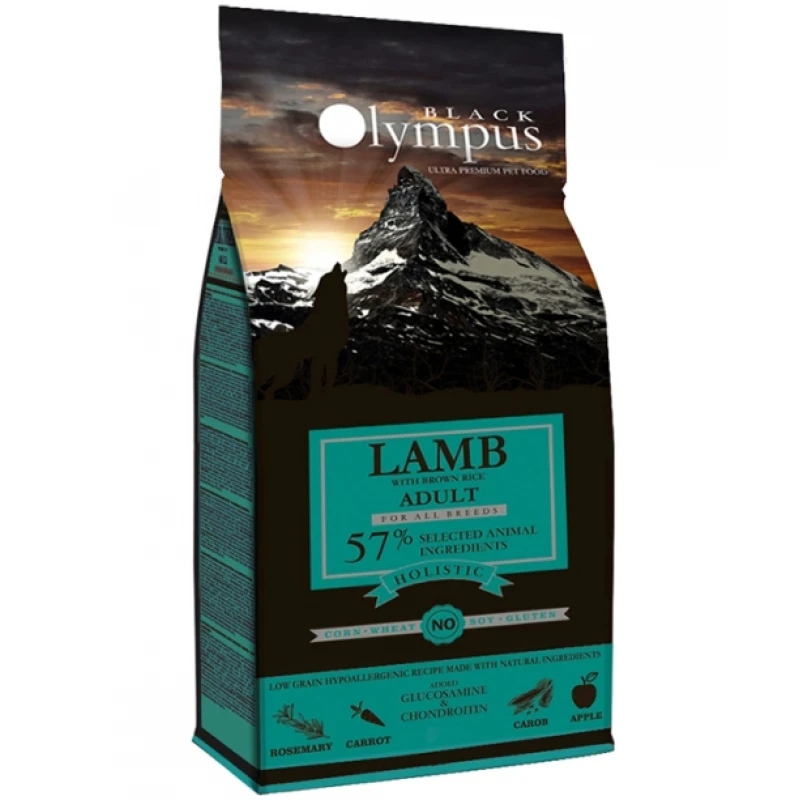 BLACK OLYMPUS ADULT MEDIUM LAMB & BROWN RICE 12kg ΣΚΥΛΟΙ