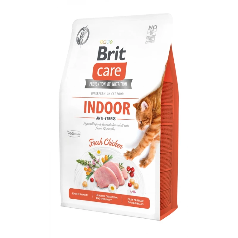 Brit Care Cat Indoor Anti-stress 2kg ΞΗΡΑ ΤΡΟΦΗ ΓΑΤΑΣ