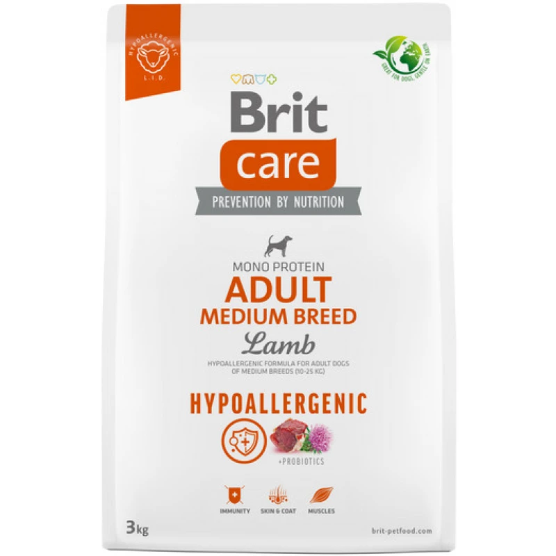 Brit Care Adult Medium Lamb & Rice 3kg  ΞΗΡΑ ΤΡΟΦΗ ΣΚΥΛΟΥ