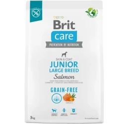 Brit Care Grain Free Junior Large Salmon & Potato 3kg  Brit Care Grain Free Junior Large Salmon & Potato 3kg