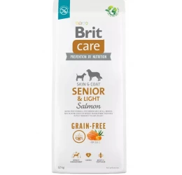 Brit Care Grain Free Senior & Light Salmon & Potato 12kg  Brit Care Grain Free Senior & Light Salmon & Potato 12kg