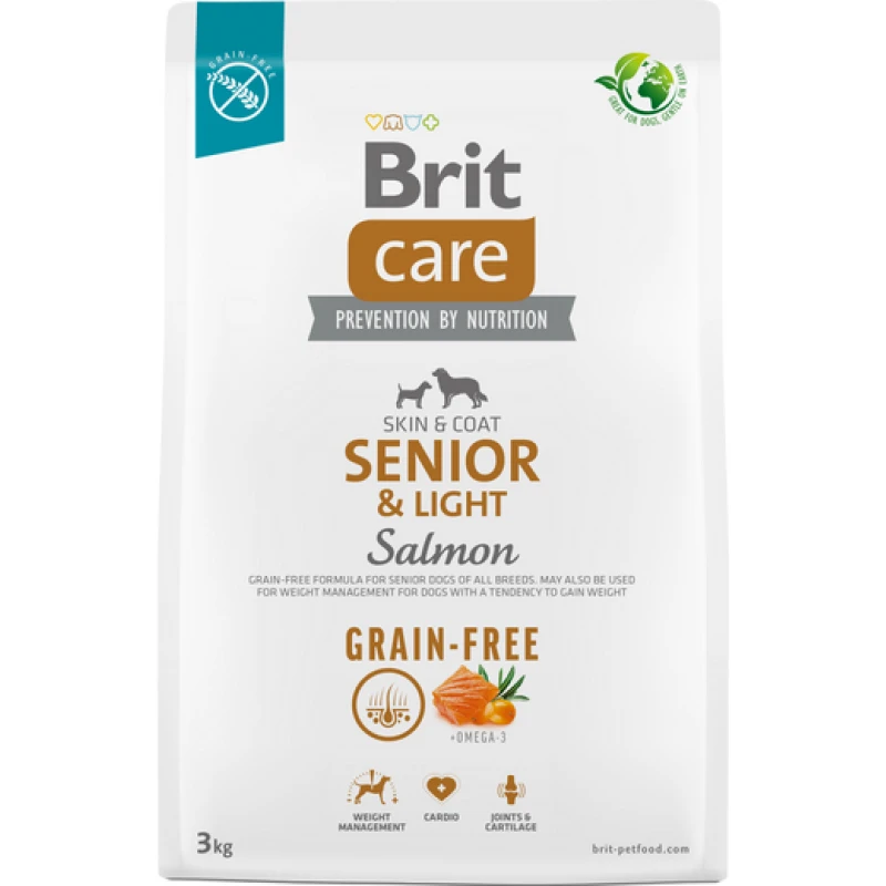 Brit Care Grain Free Senior & Light Salmon & Potato 3kg  ΞΗΡΑ ΤΡΟΦΗ ΣΚΥΛΟΥ
