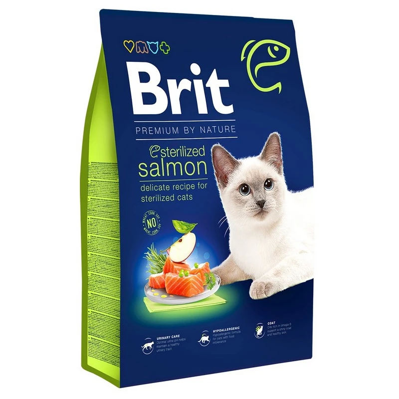 Brit Premium By Nature Cat Sterilized Salmon 8kg ΓΑΤΕΣ