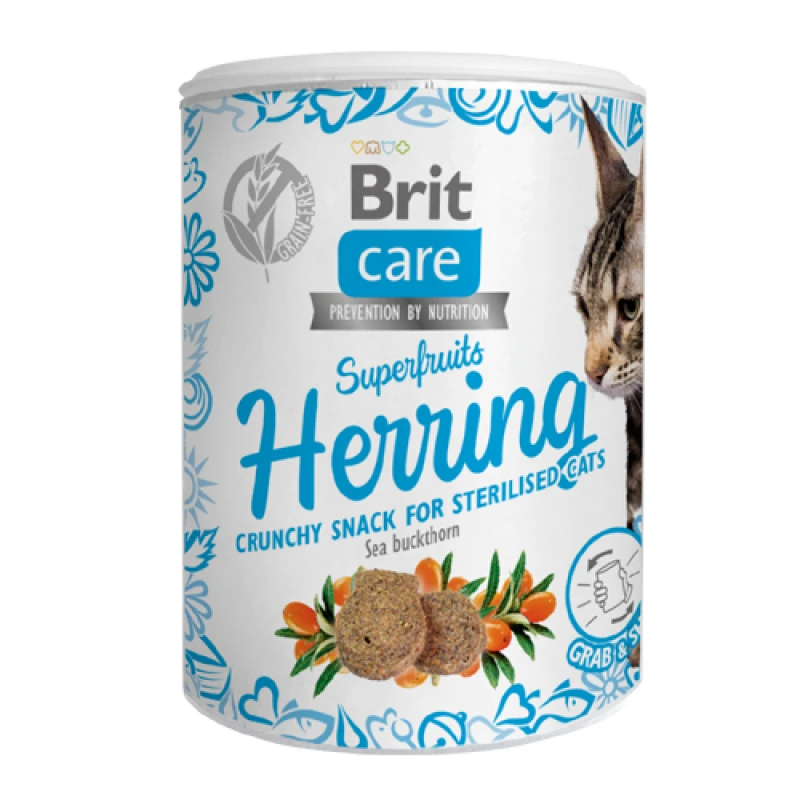 Λιχουδιές Brit Care Cat Superfruit Herring100gr ΓΑΤΕΣ