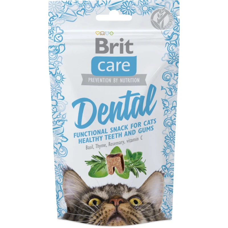 Λιχουδιές Γάτας Brit Care Cat Snack Functional Dental 50gr ΓΑΤΕΣ