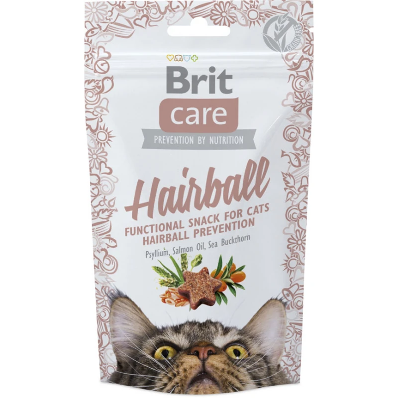 Λιχουδιές Γάτας Brit Care Cat Snack Functional Hairball 50gr ΓΑΤΕΣ