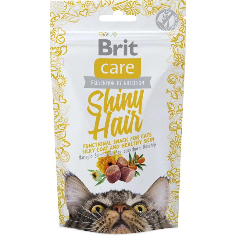 Λιχουδιές Γάτας Brit Care Cat Snack Functional Shiny Hair 50gr ΓΑΤΕΣ