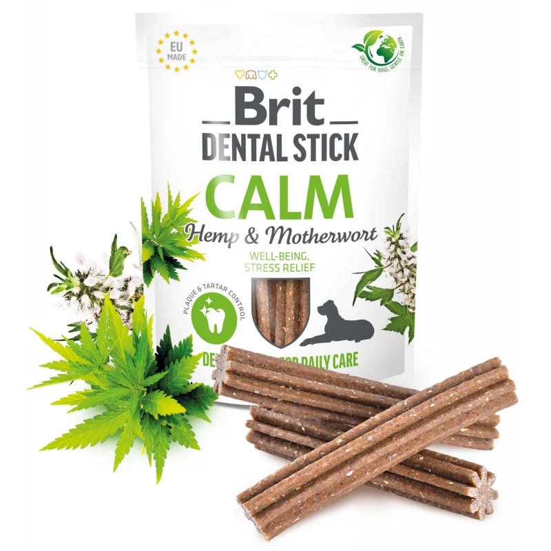 Λιχουδιές Σκύλου Brit Dental Sticks Calm with Hemp & Motherwort 251gr 7τμχ ΣΚΥΛΟΙ