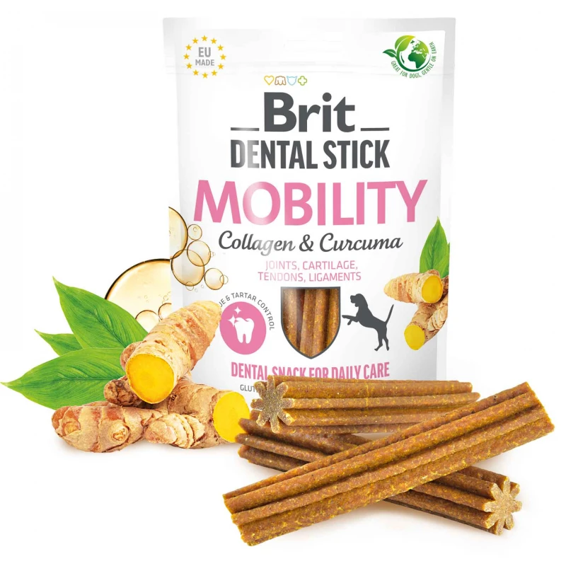 Λιχουδιές Σκύλου Brit Dental Sticks Mobility with Curcuma & Collagen 251gr 7τμχ ΣΚΥΛΟΙ