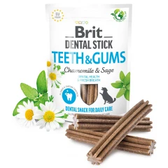 Λιχουδιές Σκύλου Brit Dental Sticks Teeth & Gums with Chamomile 251gr 7τμχ 