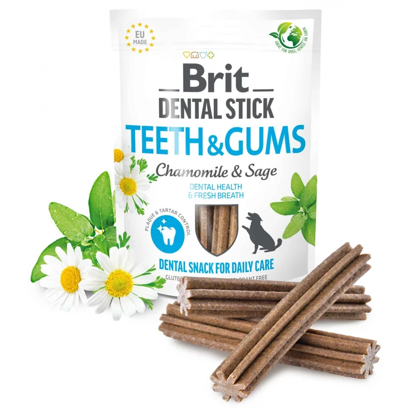 Λιχουδιές Σκύλου Brit Dental Sticks Teeth & Gums with Chamomile 251gr 7τμχ ΣΚΥΛΟΙ