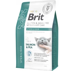 Ξηρά Τροφή Γάτας Brit Veterinary Care Cat Grain Free Sterilized Salmon & Pea 2kg