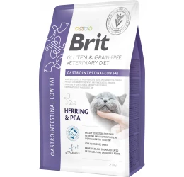 Ξηρά Τροφή Γάτας Brit Veterinary Diet Cat Grain Free Gastrointestinal-Low Fat Herring & Pea 2kg