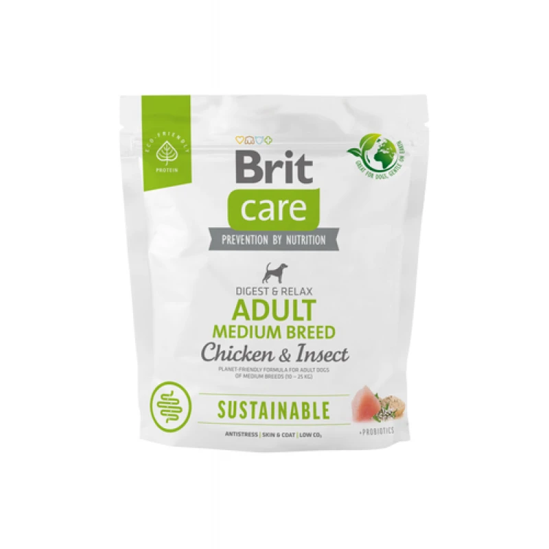 Ξηρά Τροφή Σκύλου Brit Care Sustainable Dog Adult Medium 1kg ΣΚΥΛΟΙ