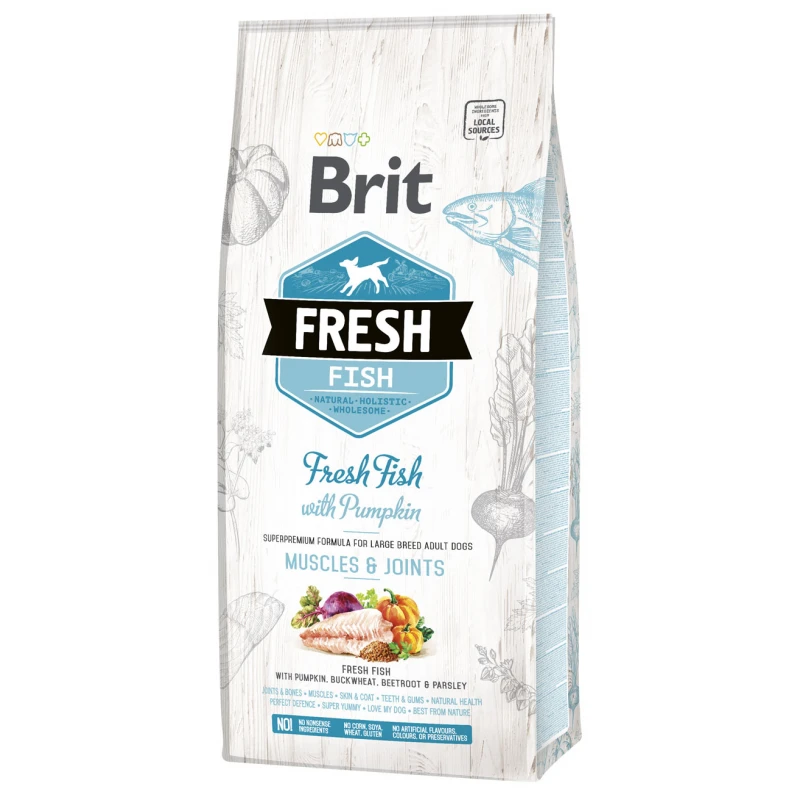 Ξηρά Τροφή Σκύλου Brit Fresh Fish Adult Large Muscles & Joints 12kg ΣΚΥΛΟΙ