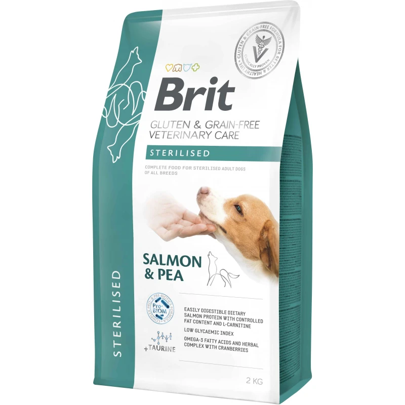 Ξηρά Τροφή Σκύλου Brit Veterinary Care Dog Grain Free Sterilised Salmon & Pea 2kg ΣΚΥΛΟΙ