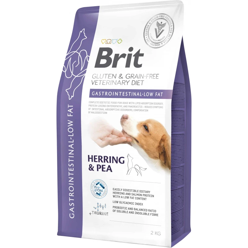 Ξηρά Τροφή Σκύλου Brit Veterinary Diet Dog Grain Free Gastrointestinal-Low Fat with Herring & Pea 2kg ΣΚΥΛΟΙ