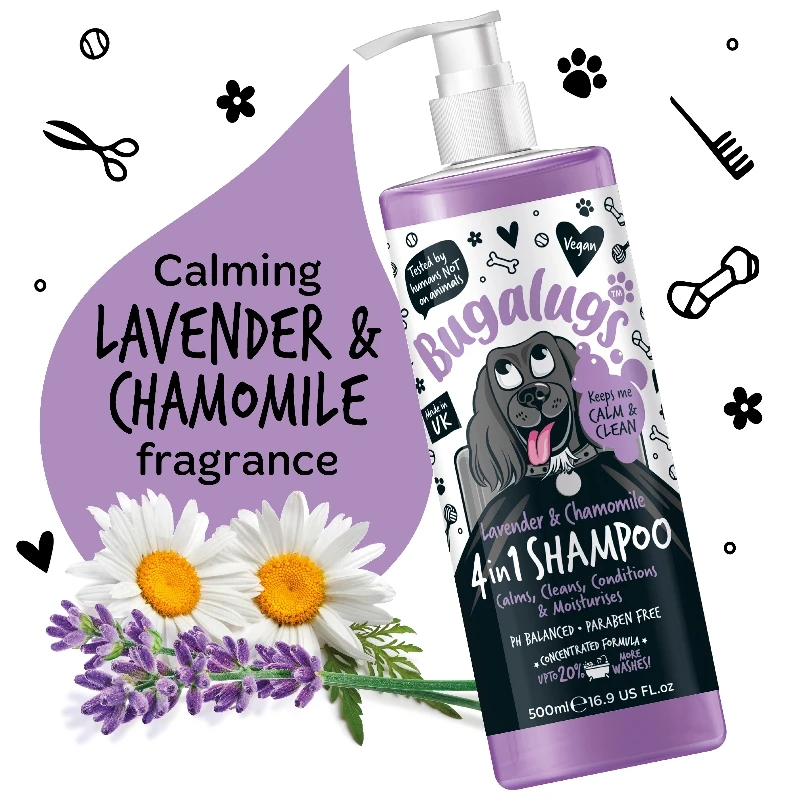 Σαμπουάν σκύλου Bugalugs 4 σε 1 Lavender & Chamomile 250ml ΣΚΥΛΟΙ