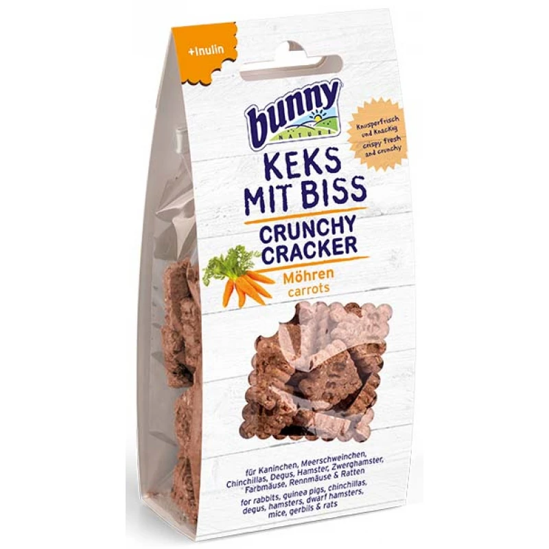 Λιχουδιά Bunny Crunchy Cracker με Καρότο 50gr ΜΙΚΡΑ ΖΩΑ - ΚΟΥΝΕΛΙΑ