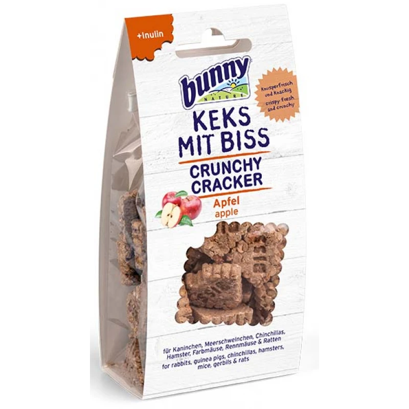 Λιχουδιά Bunny Crunchy Cracker με Μήλο 50gr ΜΙΚΡΑ ΖΩΑ - ΚΟΥΝΕΛΙΑ