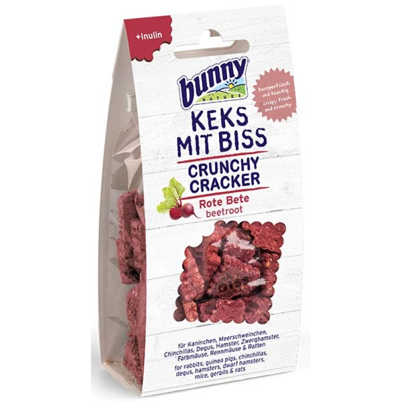 Λιχουδιά Bunny Crunchy Cracker με Παντζάρι 50gr ΜΙΚΡΑ ΖΩΑ - ΚΟΥΝΕΛΙΑ