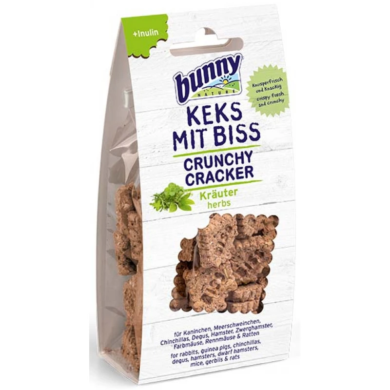 Λιχουδιά Bunny Crunchy Cracker με Βότανα 50gr ΜΙΚΡΑ ΖΩΑ - ΚΟΥΝΕΛΙΑ