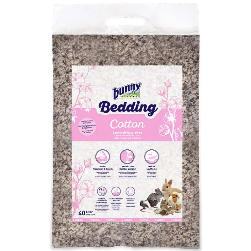 Υπόστρωμα Bunny Bedding Cotton 40lt ΜΙΚΡΑ ΖΩΑ - ΚΟΥΝΕΛΙΑ