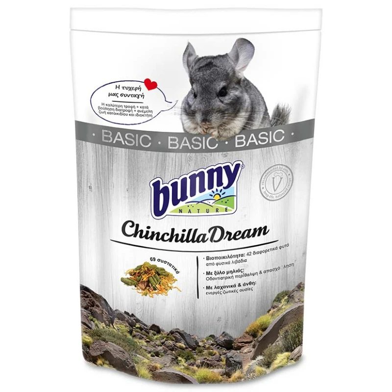 Bunny Nature Chinchilla Dream Basic 1,2kg ΜΙΚΡΑ ΖΩΑ - ΚΟΥΝΕΛΙΑ Bunny Nature Chinchilla Dream Basic 1,2kg ΜΙΚΡΑ ΖΩΑ - ΚΟΥΝΕΛΙΑ