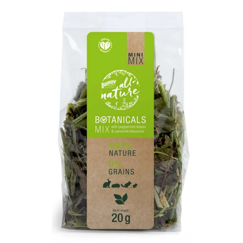 Χόρτο Bunny All Nature Botanical Mini Mix με Μέντα και Χαμομήλι 20gr ΜΙΚΡΑ ΖΩΑ - ΚΟΥΝΕΛΙΑ Χόρτο Bunny All Nature Botanical Mini Mix με Μέντα και Χαμομήλι 20gr ΜΙΚΡΑ ΖΩΑ - ΚΟΥΝΕΛΙΑ