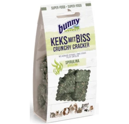 Λιχουδιά Bunny Crunchy Cracker με Σπιρουλίνα 50gr Λιχουδιά Bunny Crunchy Cracker με Σπιρουλίνα 50gr