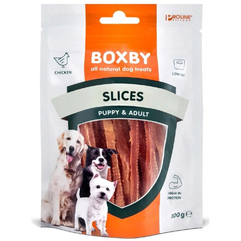 Λιχουδιές Boxby Slices Chicken 100gr ΛΙΧΟΥΔΙΕΣ & ΚΟΚΑΛΑ