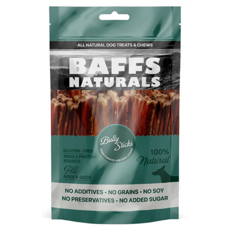 Λιχουδιές Σκύλου Baffs Naturals Beef Bully Sticks 100gr Σκύλοι Λιχουδιές Σκύλου Baffs Naturals Beef Bully Sticks 100gr Σκύλοι