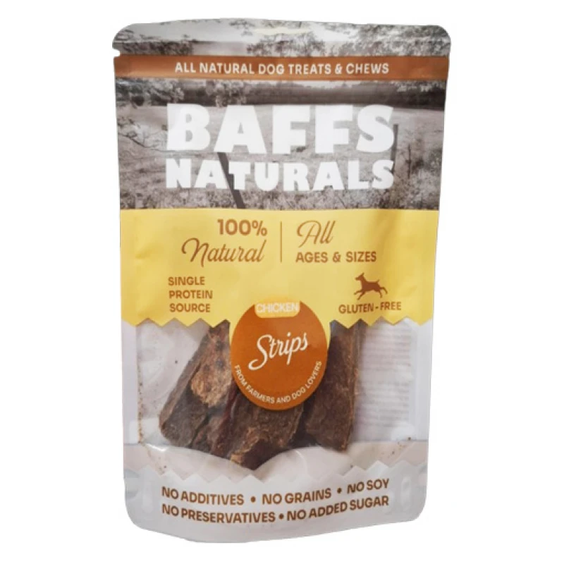Λιχουδιές Σκύλου Baffs Naturals Chicken Strips 100gr Σκύλοι Λιχουδιές Σκύλου Baffs Naturals Chicken Strips 100gr Σκύλοι