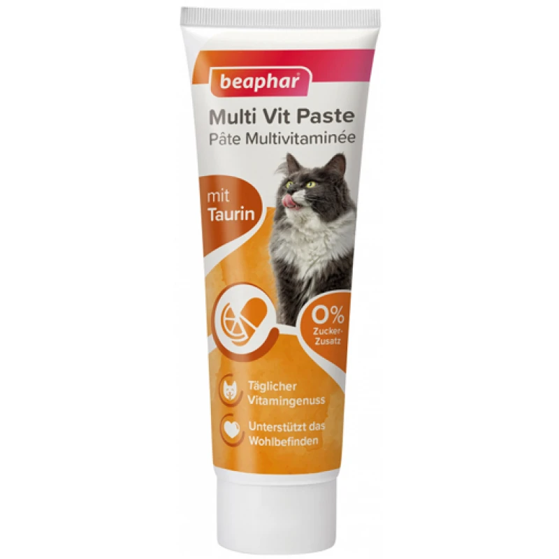 BEAPHAR Multi-Vitamin πάστα για γάτες 100gr ΣΥΜΠΛΗΡΩΜΑΤΑ ΔΙΑΤΡΟΦΗΣ & ΒΙΤΑΜΙΝΕΣ ΓΑΤΑΣ