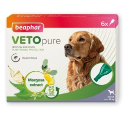 Beaphar Veto Pure Spot-on Φυτικές Αντιπαρασιτικές Αμπούλες Σκύλου M-L 6τμχ Beaphar Veto Pure Spot-on Φυτικές Αντιπαρασιτικές Αμπούλες Σκύλου M-L 6τμχ