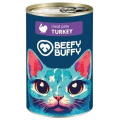 Υγρή Τροφή Γάτας Beefy Buffy Adult Πατέ Γαλοπούλα 415gr Υγρή Τροφή Γάτας Beefy Buffy Adult Πατέ Γαλοπούλα 415gr