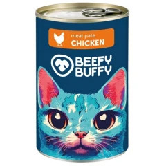 Υγρή Τροφή Γάτας Beefy Buffy Adult Πατέ Κοτόπουλο 415gr Υγρή Τροφή Γάτας Beefy Buffy Adult Πατέ Κοτόπουλο 415gr