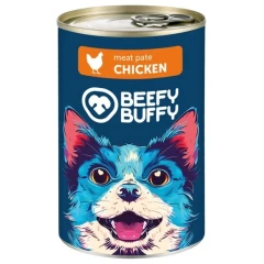 Υγρή Τροφή Σκύλου Beefy Buffy Adult Πατέ Κοτόπουλο 415gr