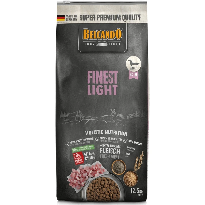 BELCANDO FINEST LIGHT 12.5KG ΞΗΡΑ ΤΡΟΦΗ ΣΚΥΛΟΥ