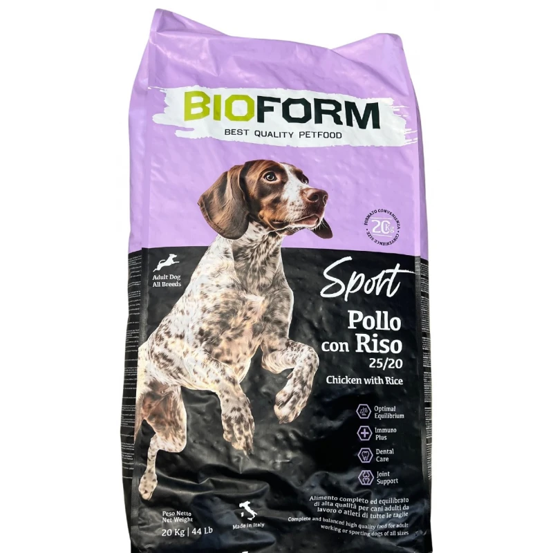 Bio Form Super Premium Adult Sport 20kg Σκύλοι