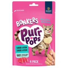 Λιχουδιά Γάτας Bonkers Purr Pops Freeze Dried Tuna 20gr (4 x 1,4gr)